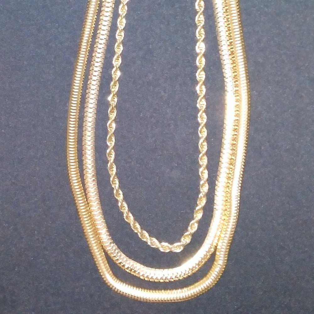 Vintage 3-layer Chain Necklace